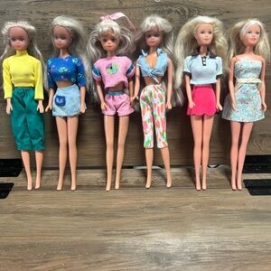 6 Vintage Simba Staffi Love Clothed Fashion Dolls